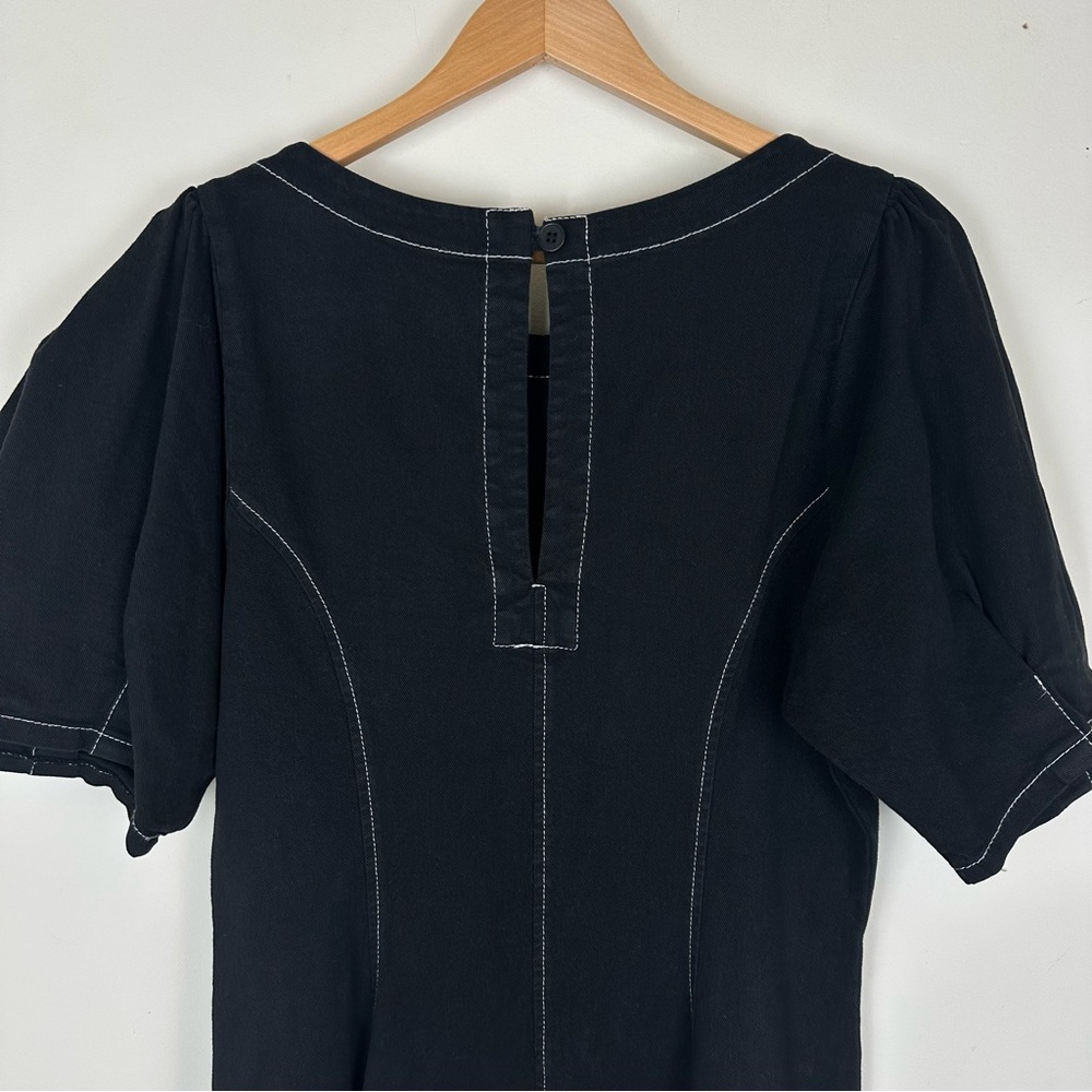 R.G. Kane Helena Black Mini Dress Puff Sleeve - Picture 8 of 11